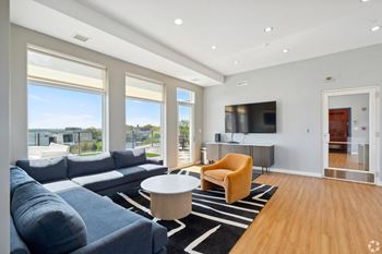 Rooftop resident lounge at 1600 Pennsylvania Ave SE Apartments, Washington, Washington